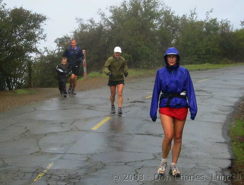 On the summit trail