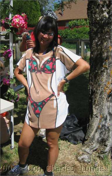 Cindy Goh, one of the Michigan Bluff bikini babes