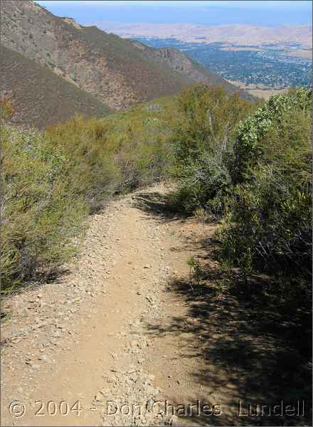 Descending to Mitchell Canyon