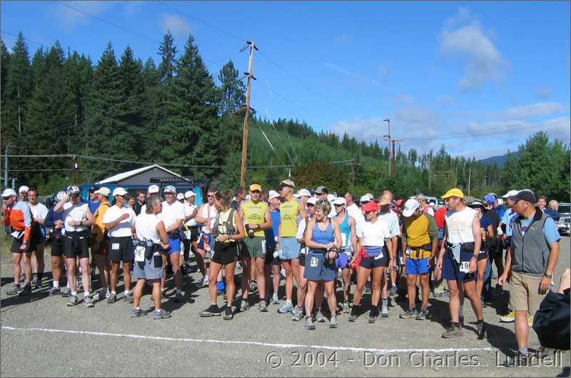 Runners to the starting line