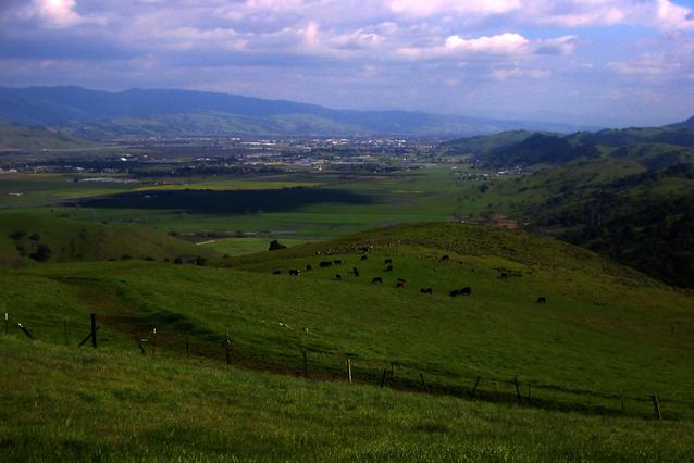 Looking toward Morgan Hill & Gilroy