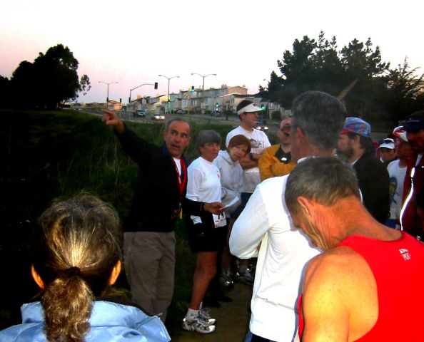 Steve Jaber gives some last-minute instructions