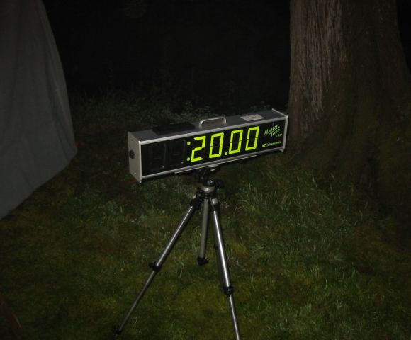 Race clock ready for action