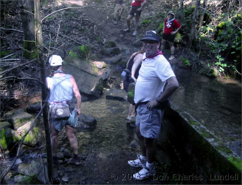 Mini stream crossing