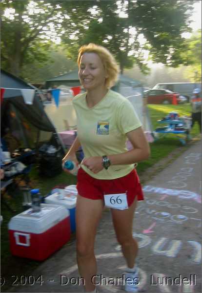 On her way to 104.94 miles and 2nd place