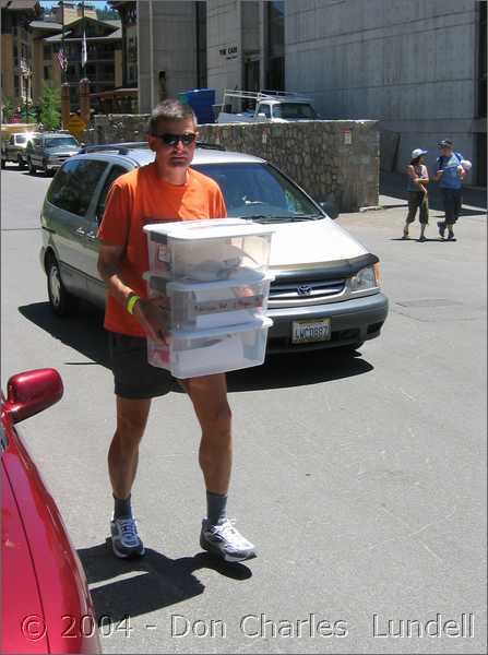 Steve dropping off his drop boxes