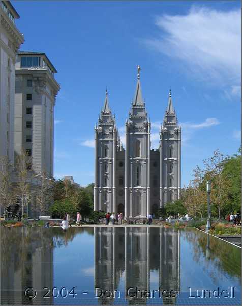 Pre-race sightseeing -- Mormom temple