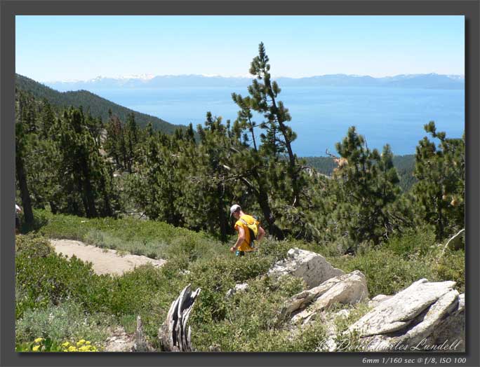 Cruising above Lake Tahoe